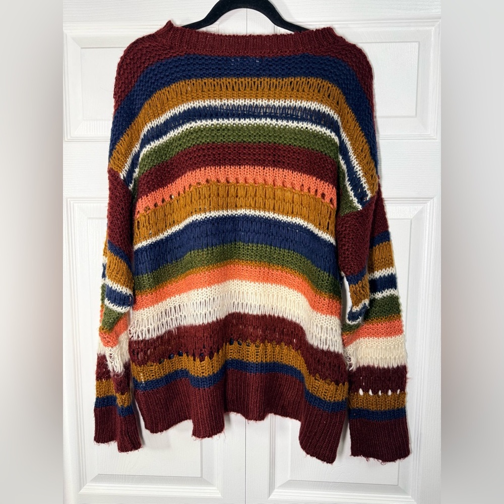Forever 21 Multicolor Striped Sweater - Picture 2 of 6